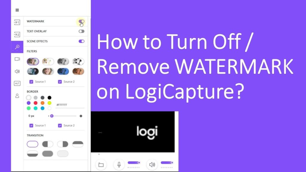 How to Remove Watermark from Logitech Camera G HUB